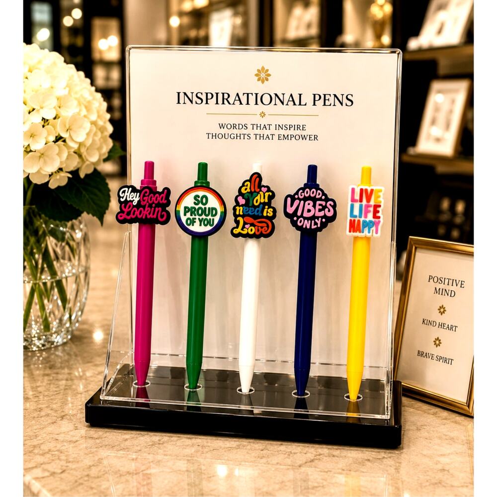5 pc Pen Set Happy Edition